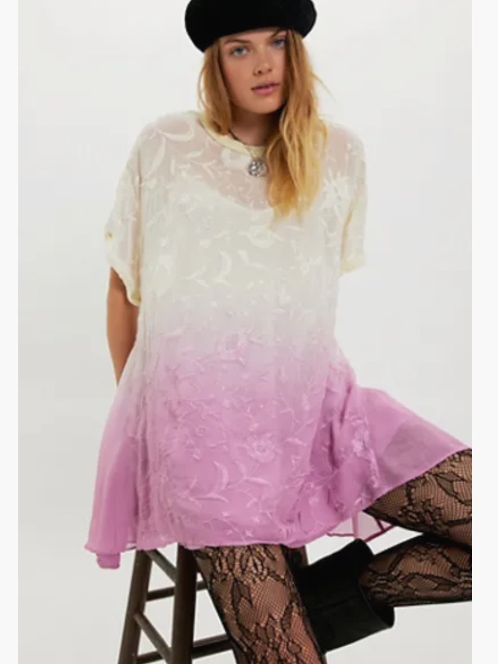 Free people petal dusk tshirt Mini dress size xs nwt